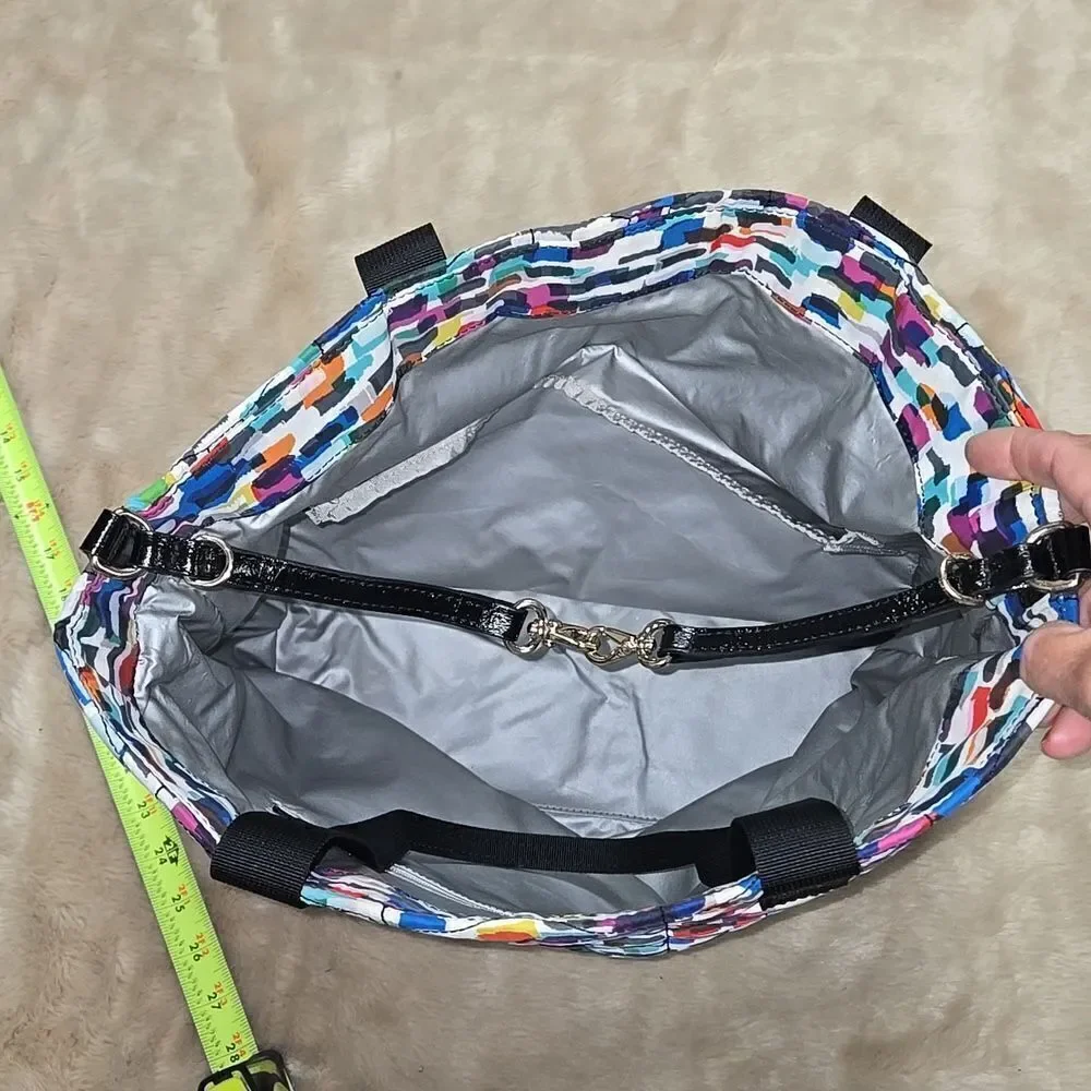 Kate Spade Signature Spade Quilted Bon Shopper Diaper Bag/ Tote Bag